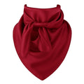 Wine red satin wild rag scarf 35x35 inches western cowboy cowgirl accessory