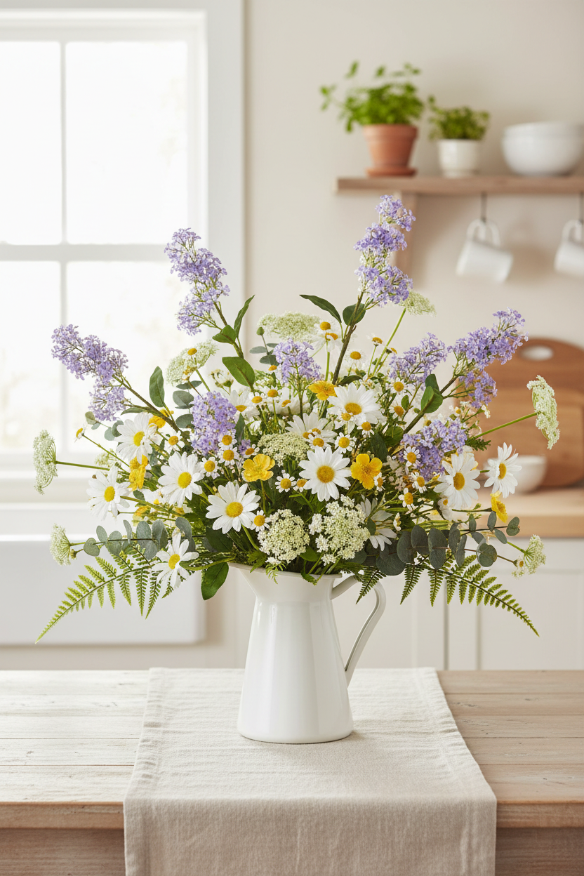 Summer Cottage Pitcher — Florist Build v6