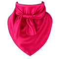 Hot Pink Wild Rag Scarf 35x35 Satin Western Cowgirl Bandana