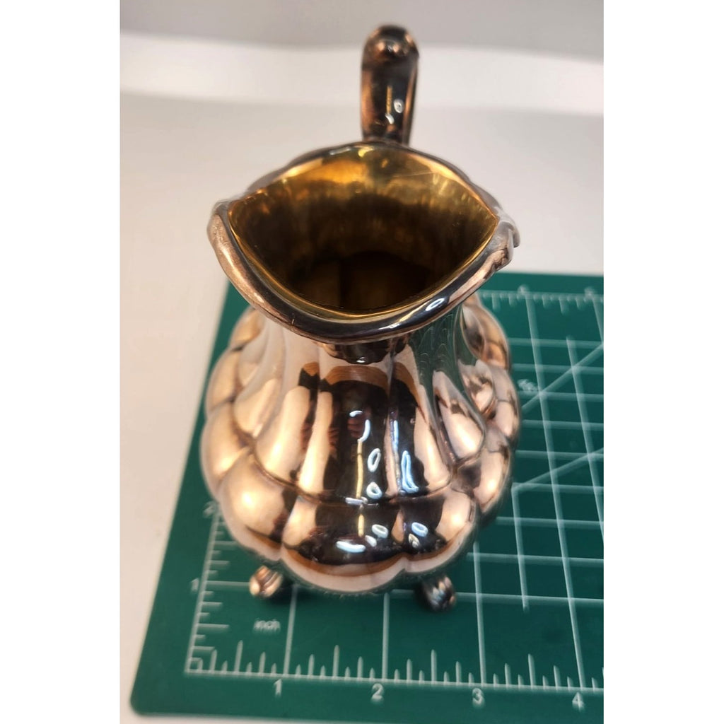 Vintage Reed & Barton 7050 Holiday Silver Plated Sugar Bowl Creamer Mint Bowl Set Victorian Style Made in USA