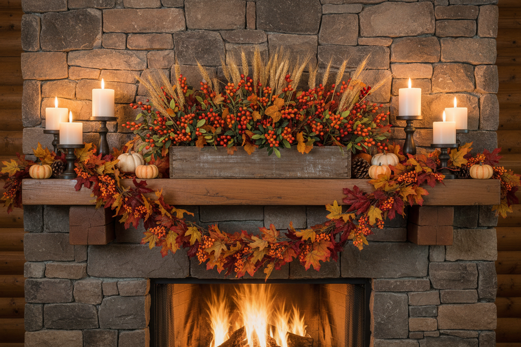 Thanksgiving Mantel