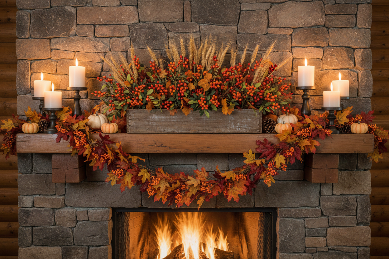 Thanksgiving Mantel