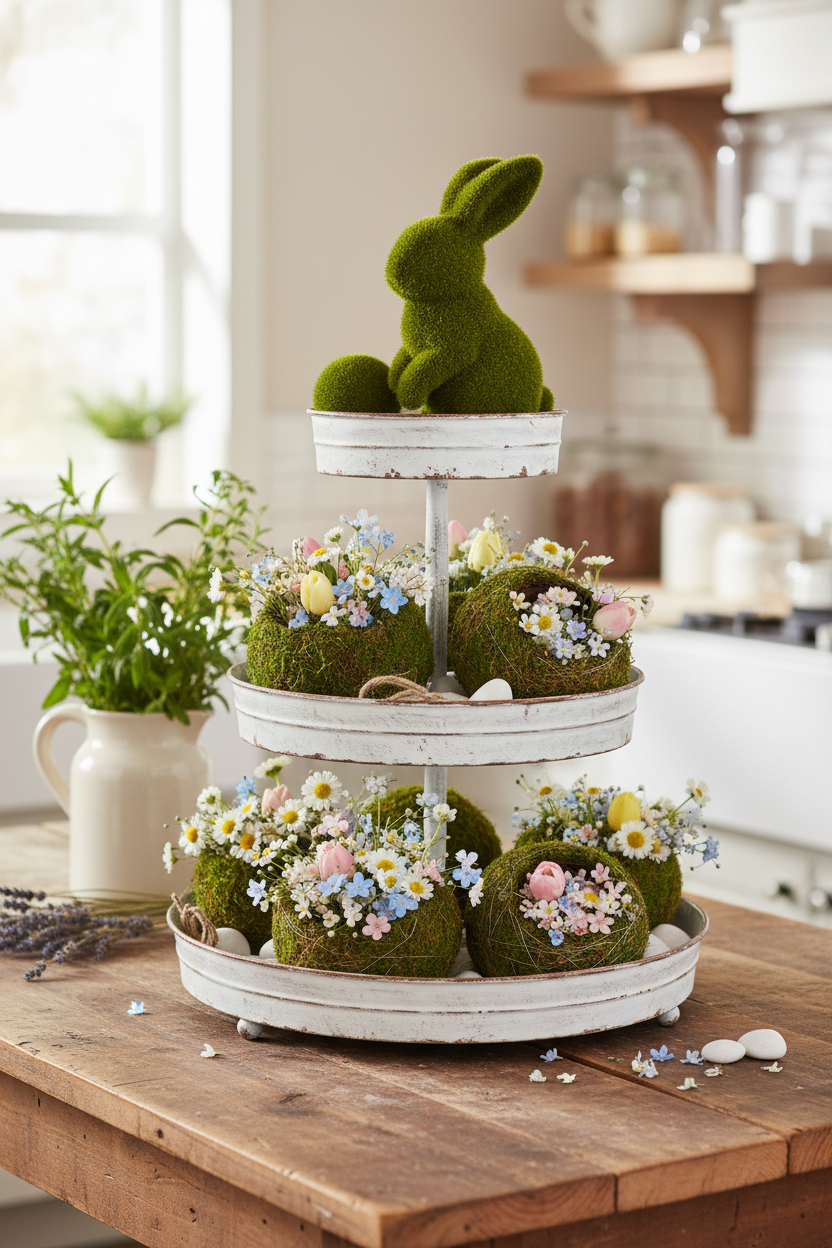 Tiered tray decor
