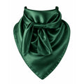Forest Green Wild Rag Scarf 35x35 Satin Western Cowgirl Cowboy 