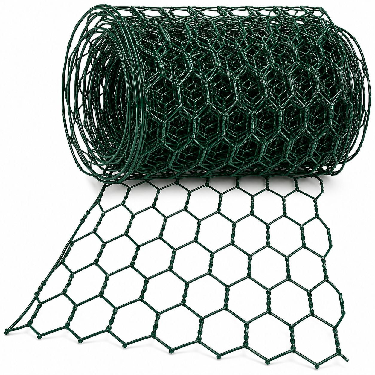 Green Chicken Wire Ribbon Roll 4 Inch Wide x 9 Feet Long Floral Mesh Netting Wreath Making Craft Supply Garden Decor Rustic DIY Projects