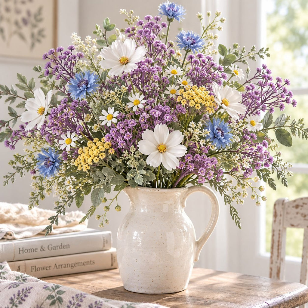 Lavender Faux Baby's Breath Bunch, 12 Stems, 12-Inch Filler Flowers