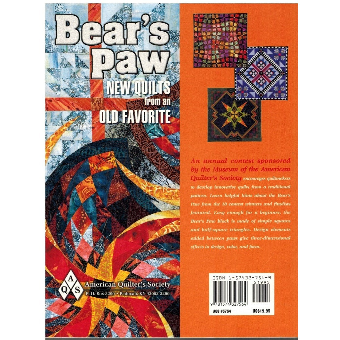 Bears Paw New Quilts From An Old Favorite Softcover Book Barbara Russell Marjorie Russell