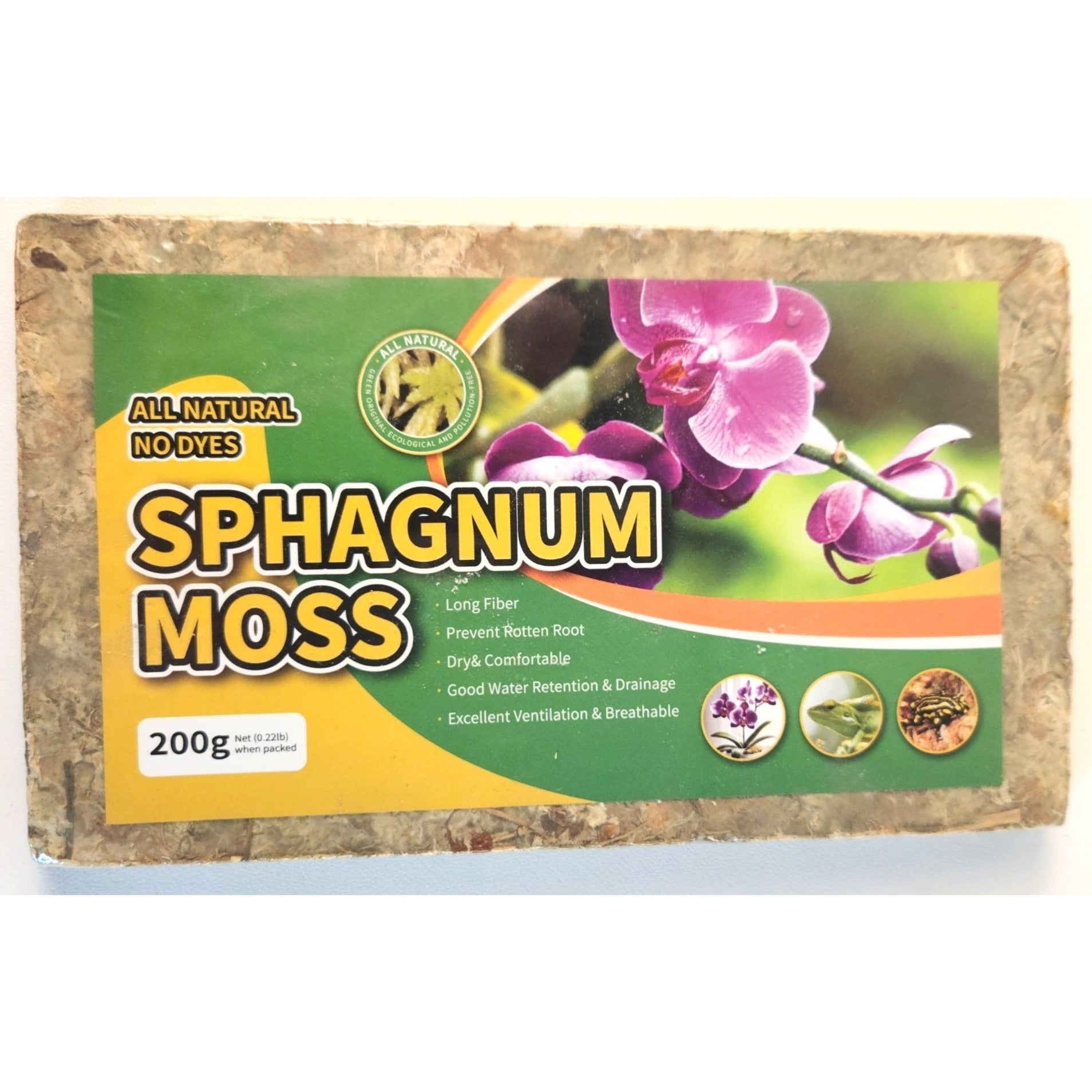 Natural Sphagnum Moss 7.05 oz, Tan Beige Long Fiber Moss for Succulent Wreaths Hanging Planters Floral Crafts