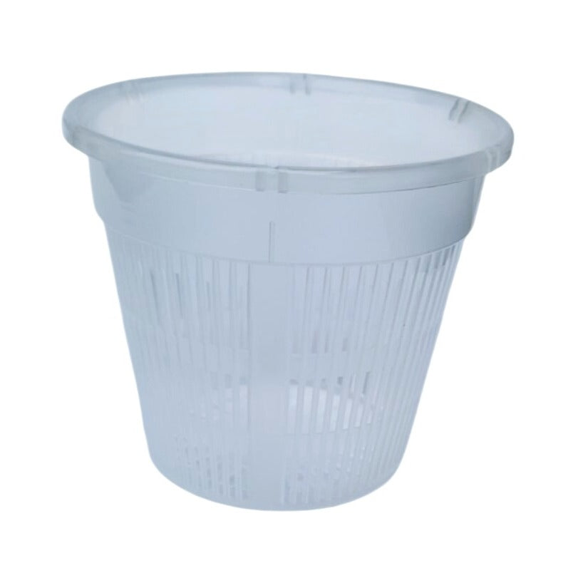 Clear Orchid Pot 4 Inch Slotted Plastic Planter Ventilated Drainage Pot Hydroponic