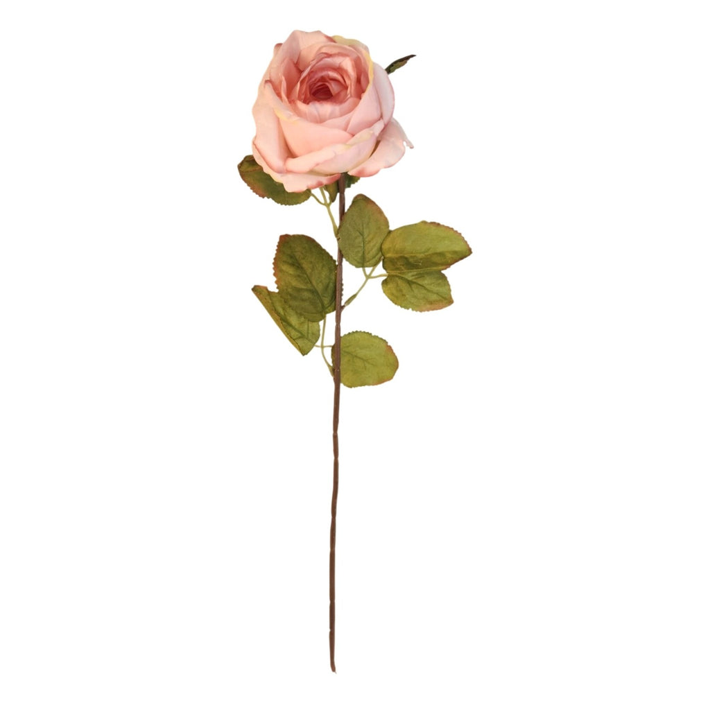 Blush Pink Artificial Roses Set Of 3 Fake Flower Stems Silk Roses Long Stem Wedding Bouquet Floral Decor