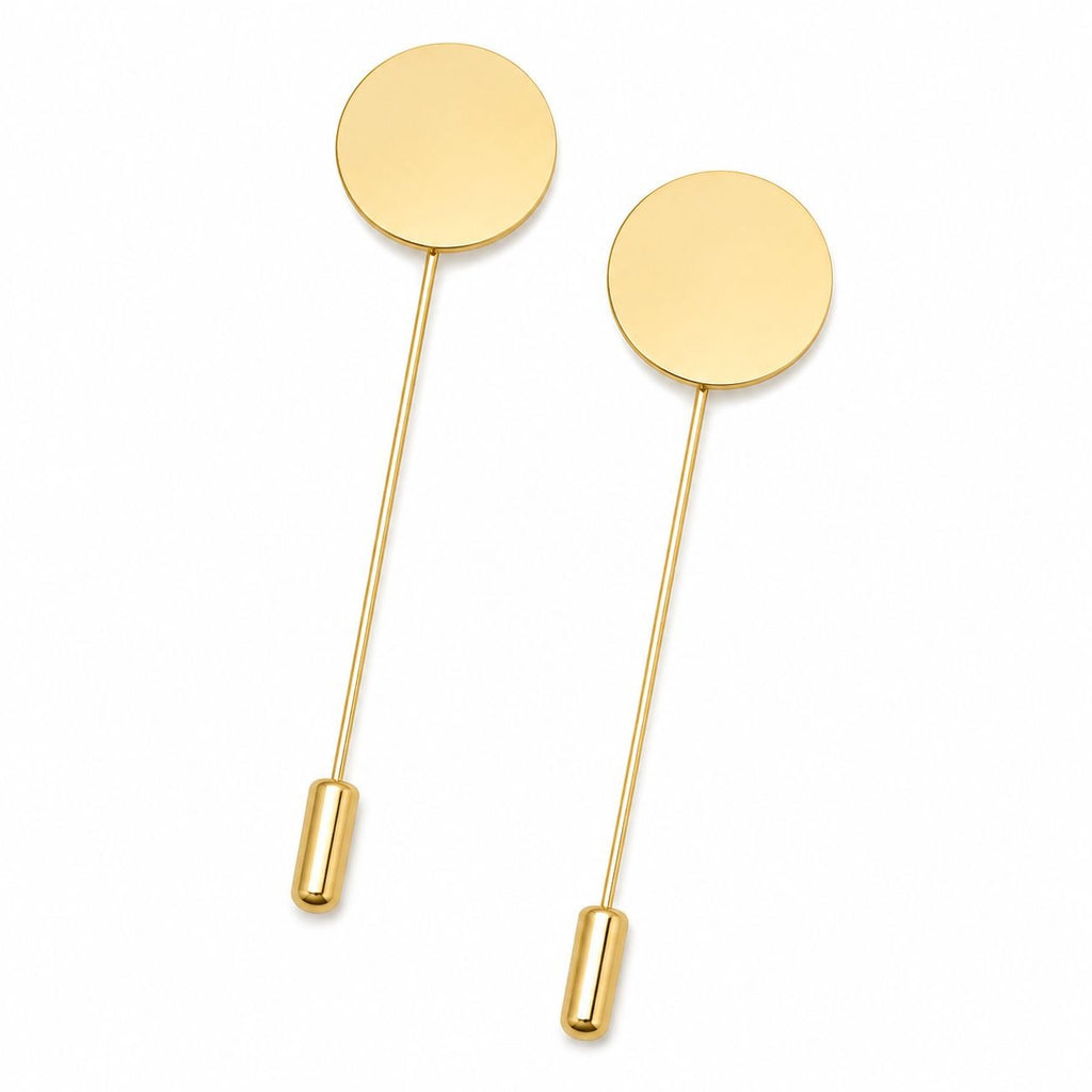 Gold Corsage Pins Flat Pad Stick Pins for Jewelry Making Boutonniere Pins Brooch Findings Lapel Pins Floral Crafts DIY Resin Cabochon Supply