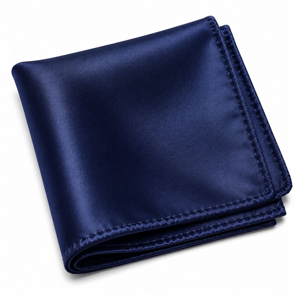 Royal Blue Satin Pocket Square 9x9 Mens Handkerchief Wedding Suit Formal Prom Unisex