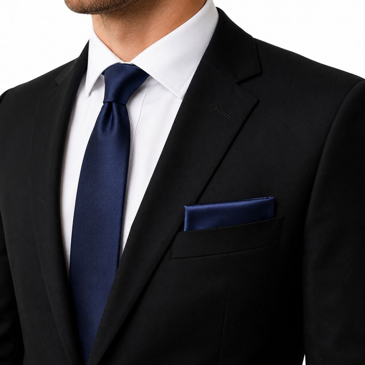 Royal Blue Satin Pocket Square 9x9 Mens Handkerchief Wedding Suit Formal Prom Unisex