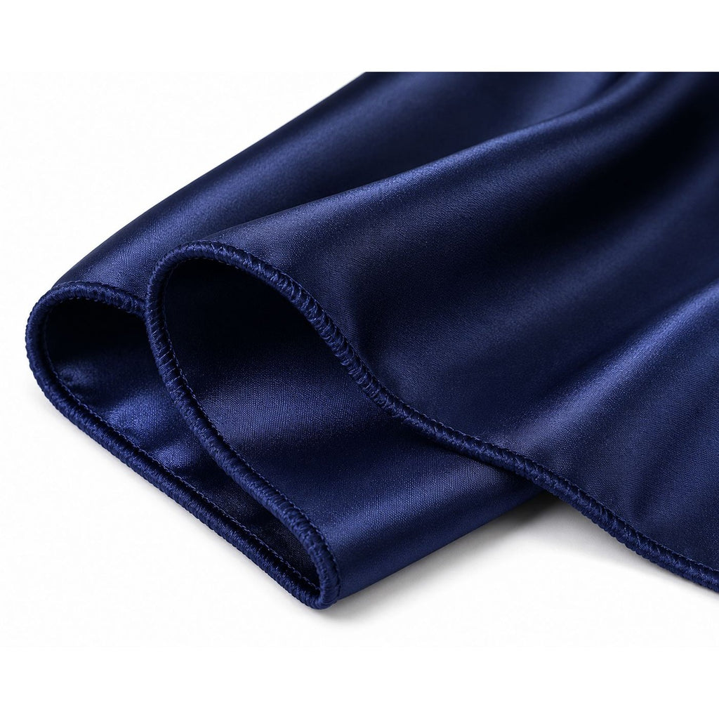 Royal Blue Satin Pocket Square 9x9 Mens Handkerchief Wedding Suit Formal Prom Unisex