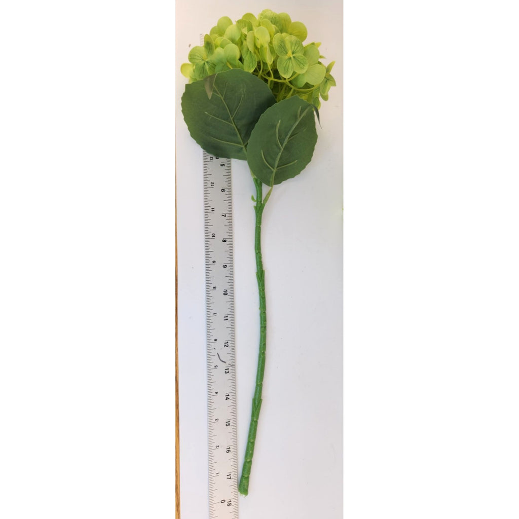 Green Artificial Hydrangea Stem Silk Flower Faux Floral Wedding Decor