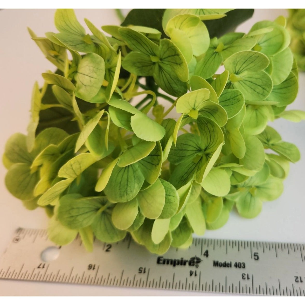 Green Artificial Hydrangea Stem Silk Flower Faux Floral Wedding Decor