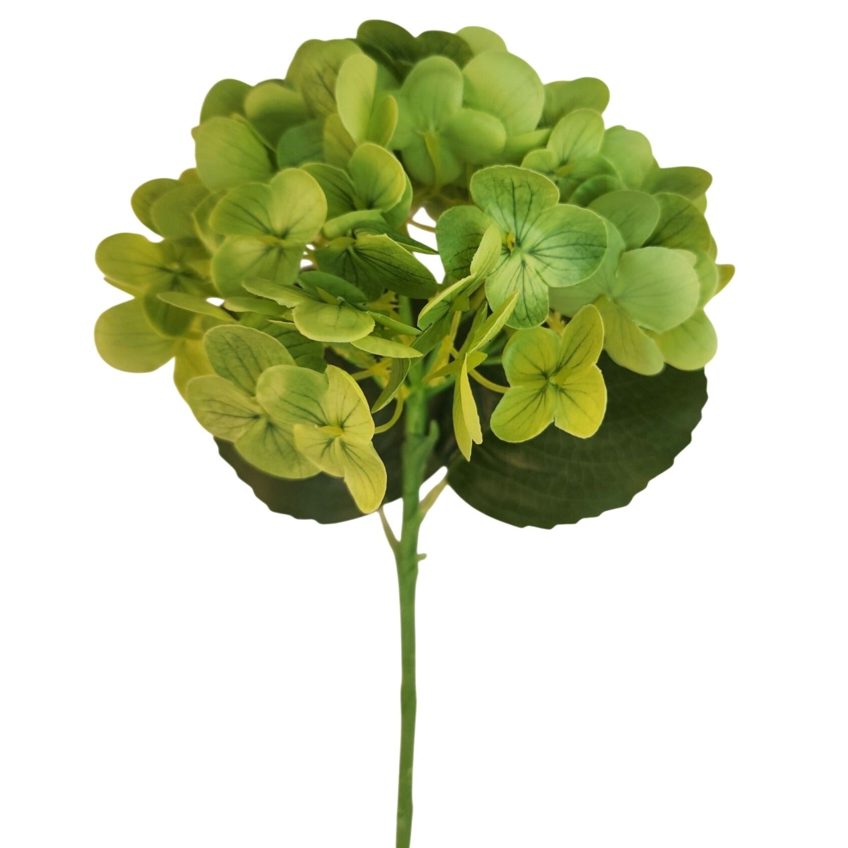 Green Artificial Hydrangea Stem Silk Flower Faux Floral Wedding Decor