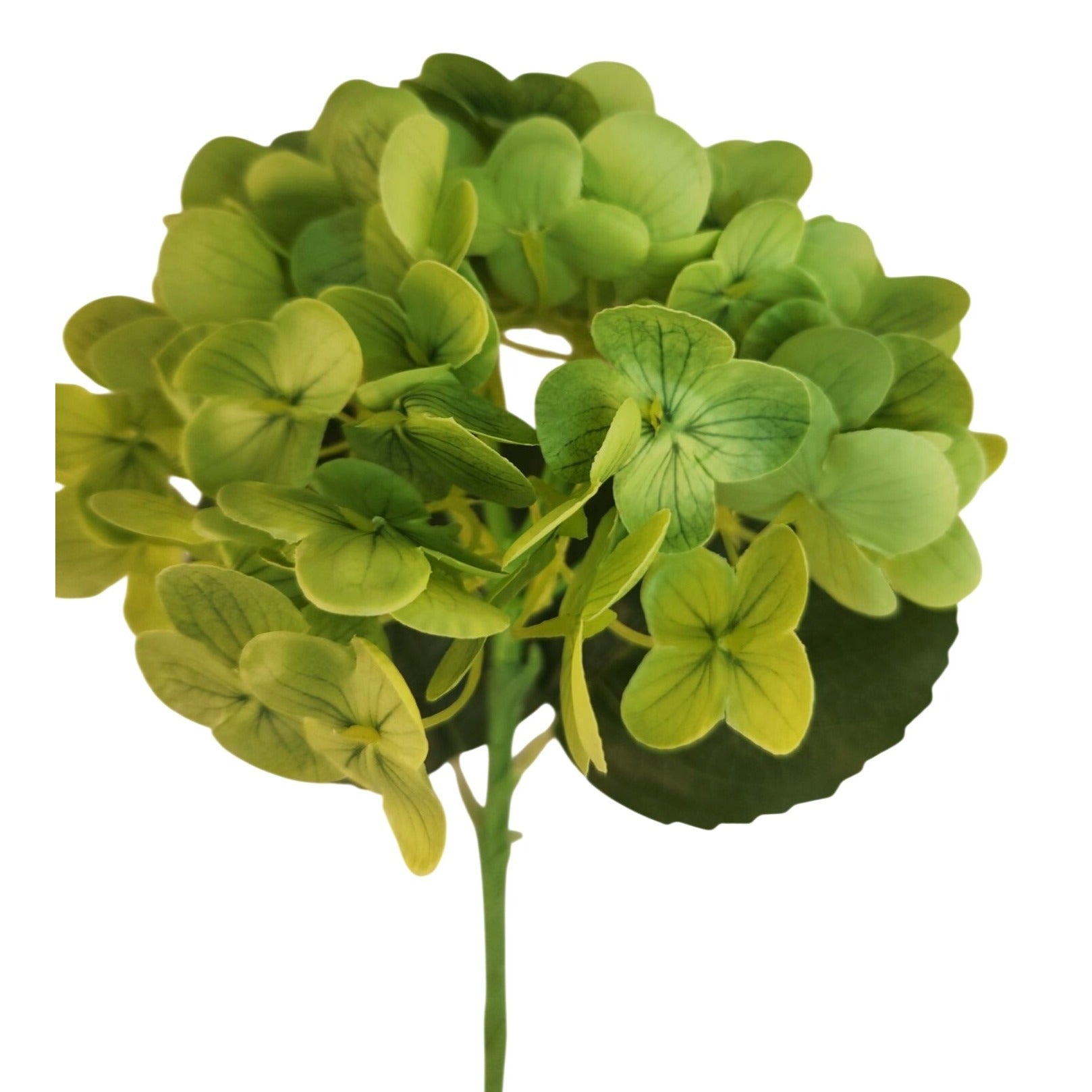 Green Artificial Hydrangea Stem Silk Flower Faux Floral Wedding Decor