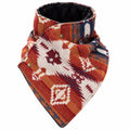Southwestern Cowl Neck Warmer Scarf 36 x 9.5 Inch Rust Fleece Cowgirl