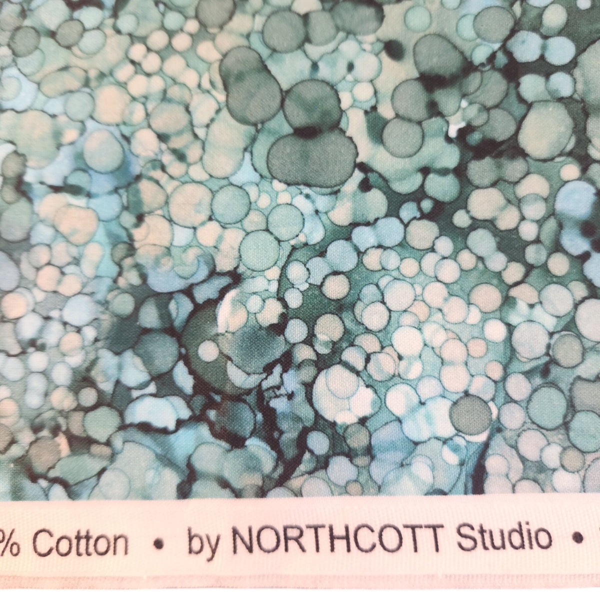 Northcott Bliss B23887 Blue Teal Cotton Quilt Backing Fabric 44 x 108 Inch