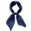 Dark Blue Satin Scarf 19x19" Bandana Neckerchief Pocket Square Western Cowgirl