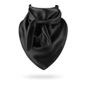 Black Wild Rag Scarf 35x35 Satin Western Cowgirl Cowboy Bandana