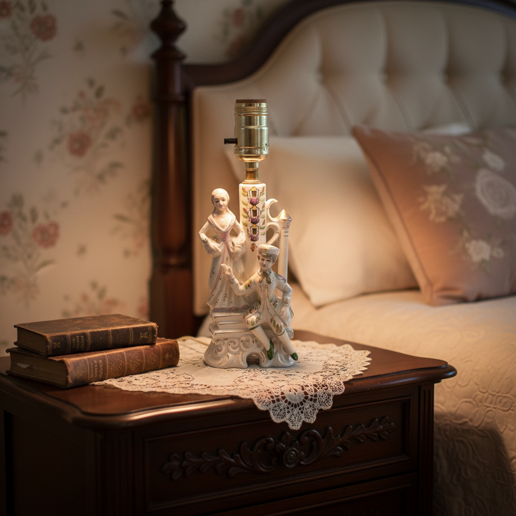 Wales Pottery Lamp Bedside Styling