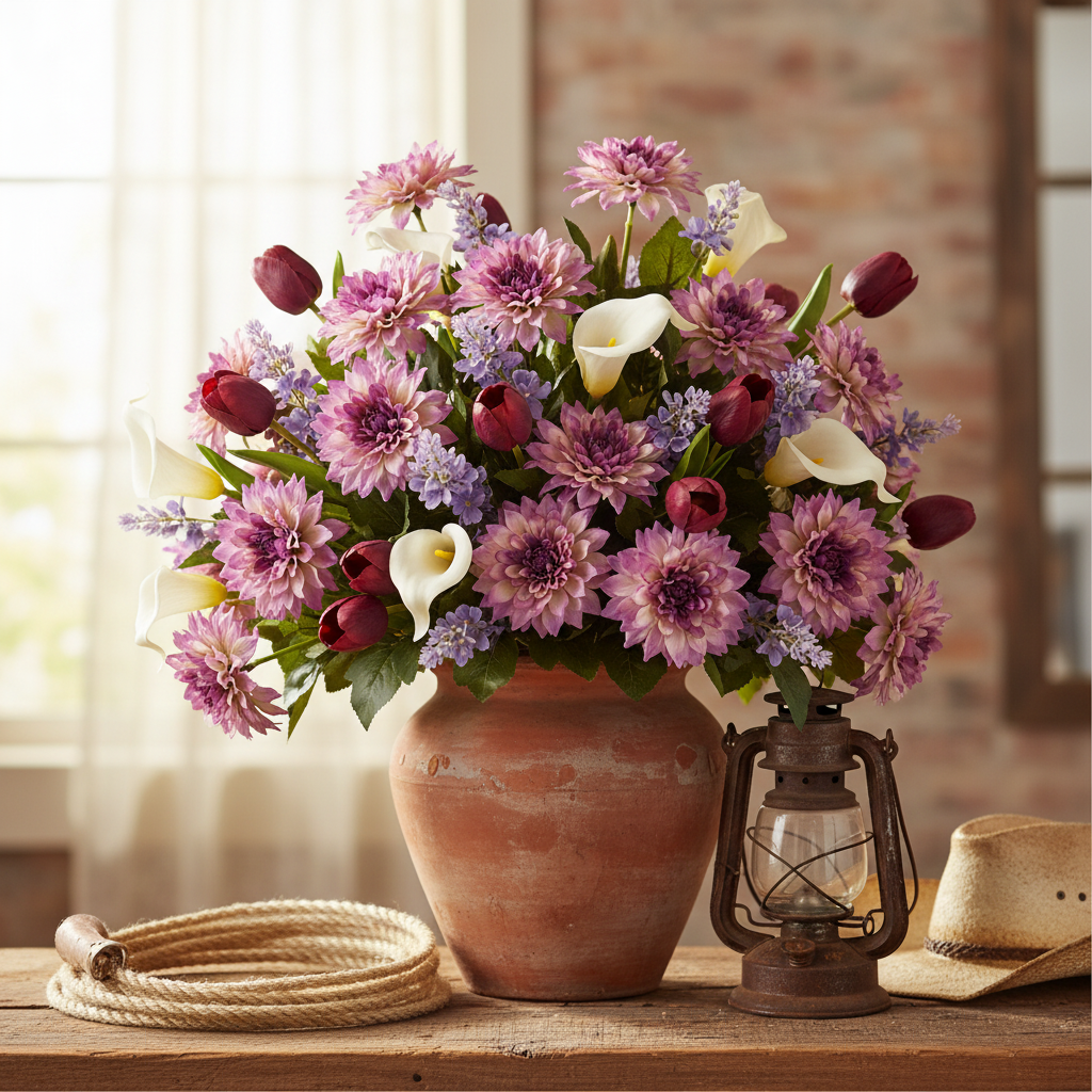 Western purple dahlia