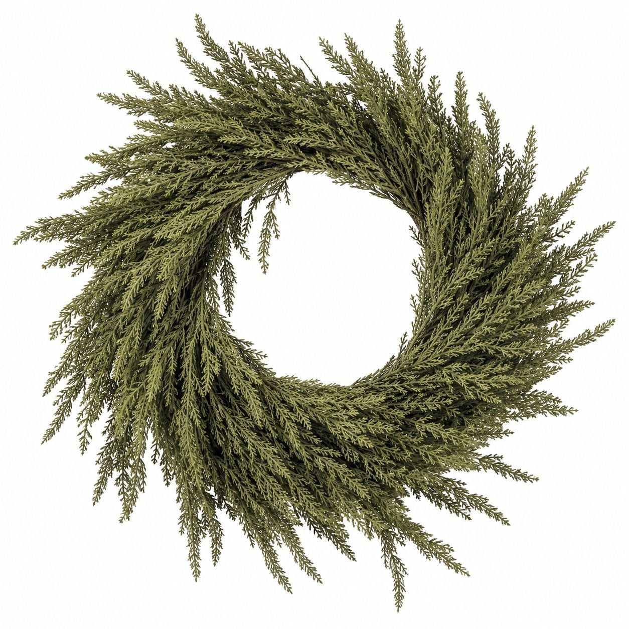 16 Inch Cedar Wreath Small Door Wreath Cedar Candle Ring Year Round Greenery Farmhouse Decor Christmas Wreath Table Centerpiece