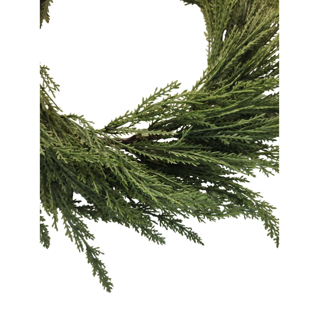 16 Inch Cedar Wreath Small Door Wreath Cedar Candle Ring Year Round Greenery Farmhouse Decor Christmas Wreath Table Centerpiece
