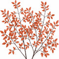 Terracotta Artificial Foliage Branches Set of 2, 36-Inch Faux Stems