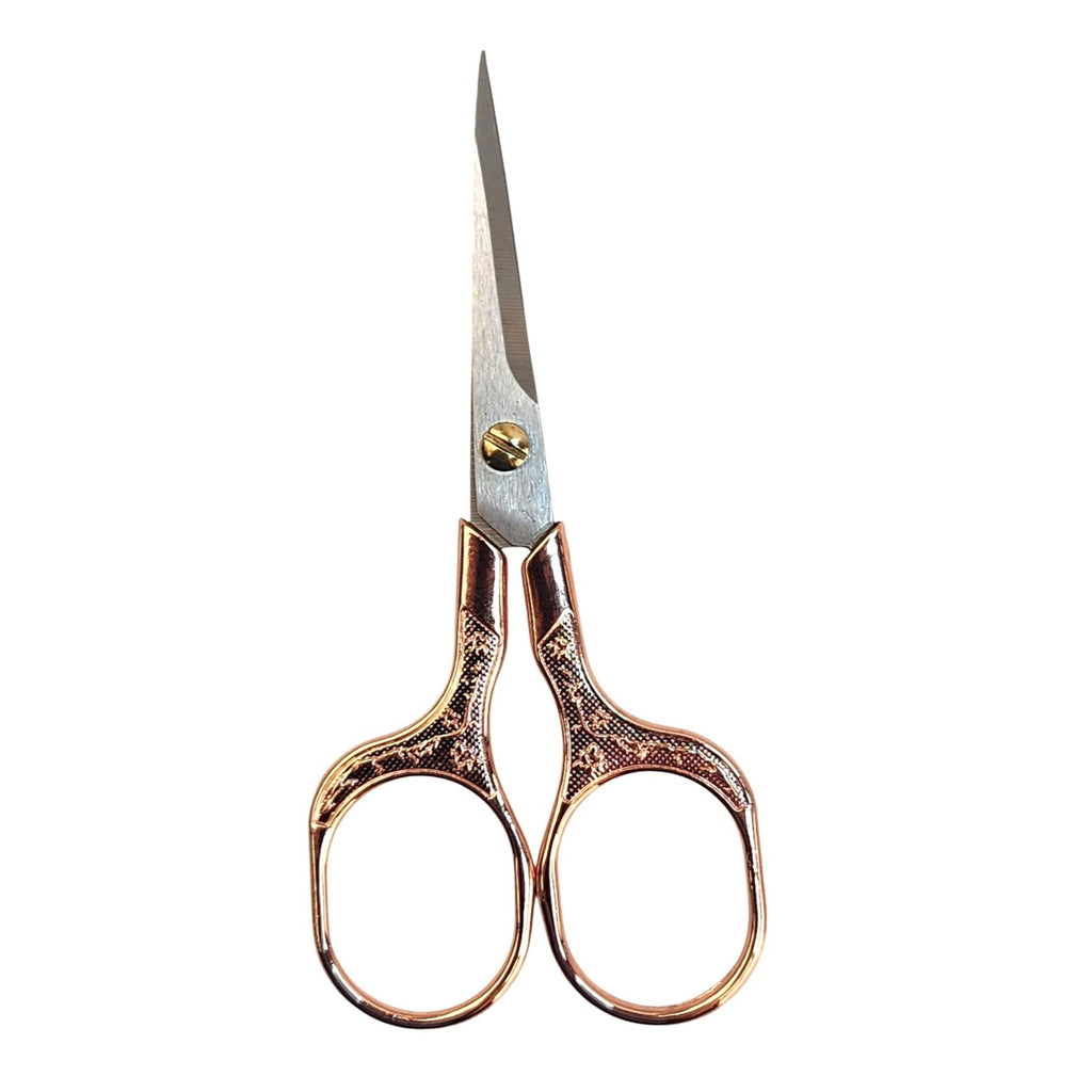 Rose Gold Embroidery Scissors, Precision Sewing Shears, Stainless Steel Thread Snips, Quilting Craft Tool, Gift for Sewers & Crafters