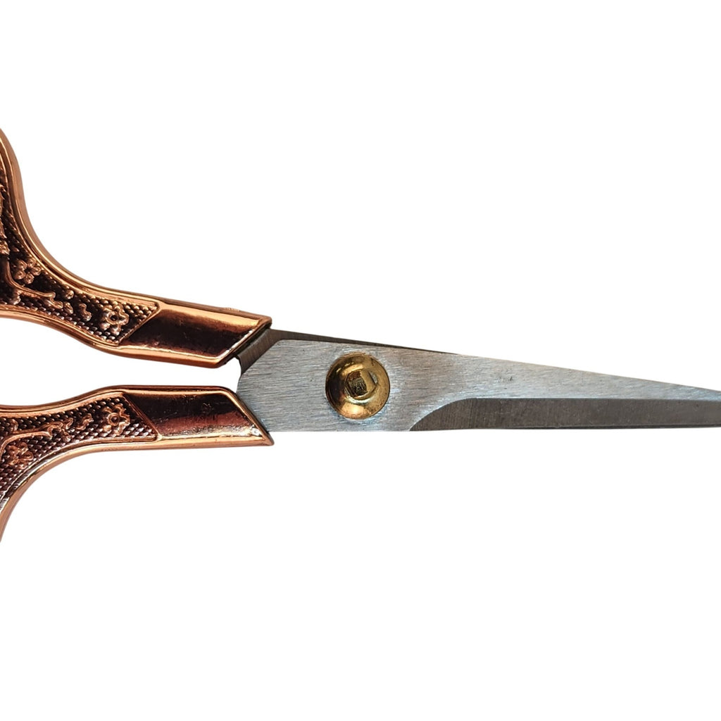 Rose Gold Embroidery Scissors, Precision Sewing Shears, Stainless Steel Thread Snips, Quilting Craft Tool, Gift for Sewers & Crafters