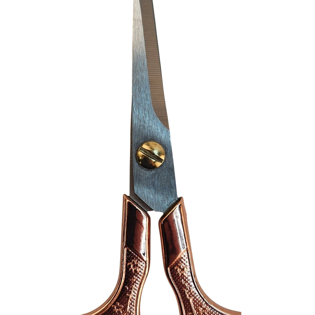 Rose Gold Embroidery Scissors, Precision Sewing Shears, Stainless Steel Thread Snips, Quilting Craft Tool, Gift for Sewers & Crafters
