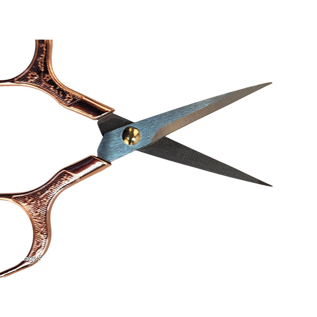 Rose Gold Embroidery Scissors, Precision Sewing Shears, Stainless Steel Thread Snips, Quilting Craft Tool, Gift for Sewers & Crafters