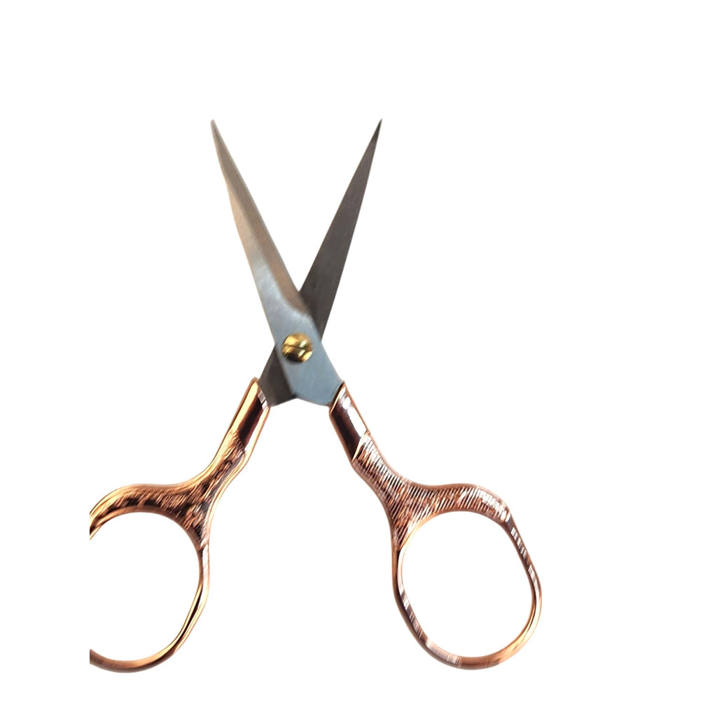 Rose Gold Embroidery Scissors, Precision Sewing Shears, Stainless Steel Thread Snips, Quilting Craft Tool, Gift for Sewers & Crafters
