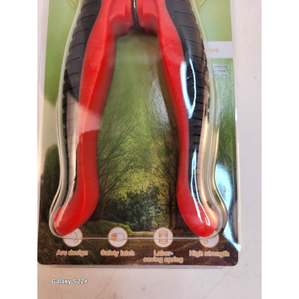 Garden Pruning Shears 7in Stainless Steel Scissors Houseplants Flowers Red Black