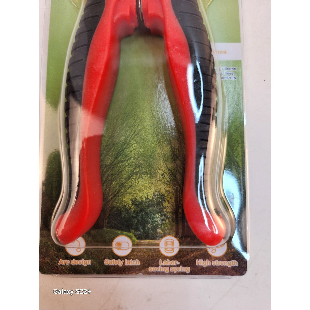 Garden Pruning Shears 7in Stainless Steel Scissors Houseplants Flowers Red Black