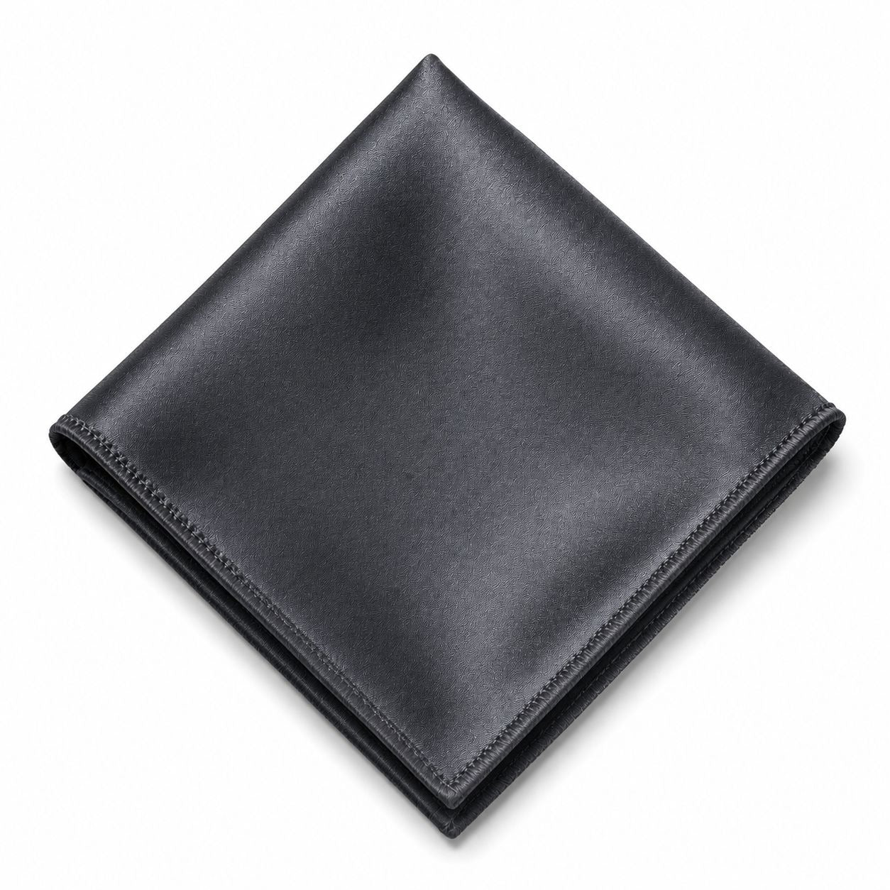 Charcoal Satin Pocket Square 9x9 Mens Handkerchief Wedding Suit Formal Prom Unisex
