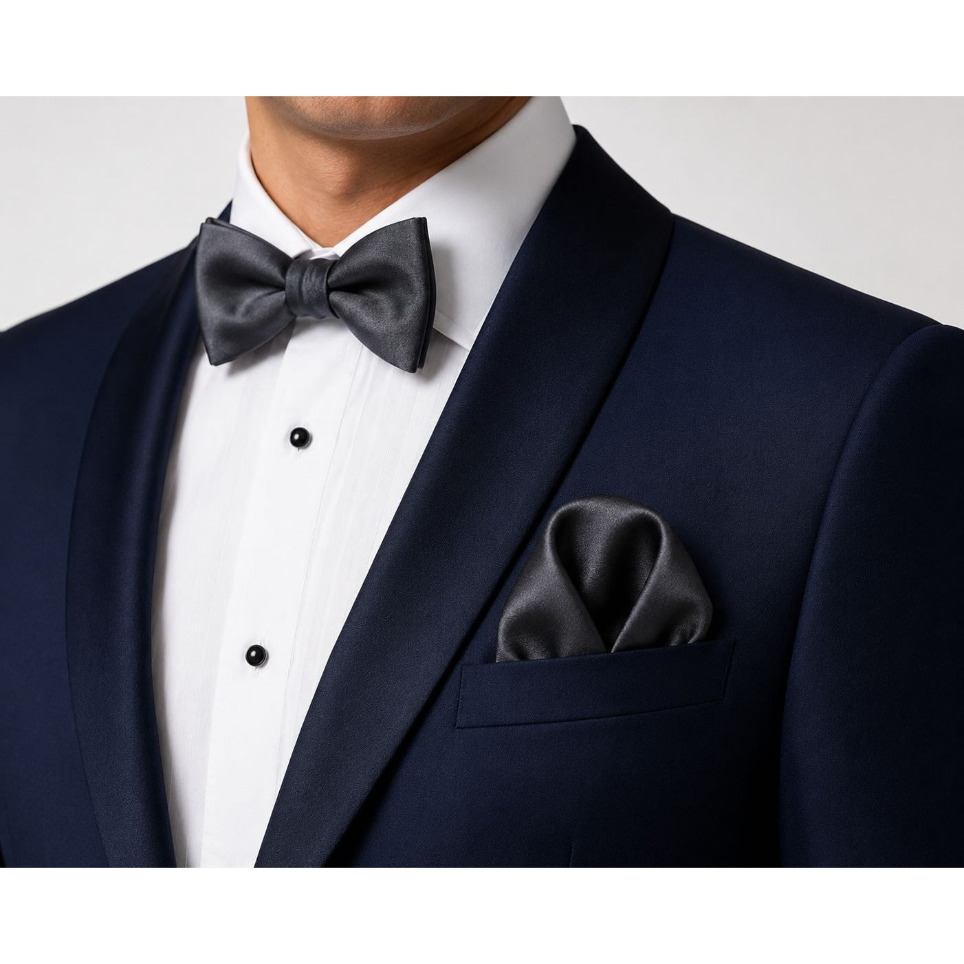 Charcoal Satin Pocket Square 9x9 Mens Handkerchief Wedding Suit Formal Prom Unisex