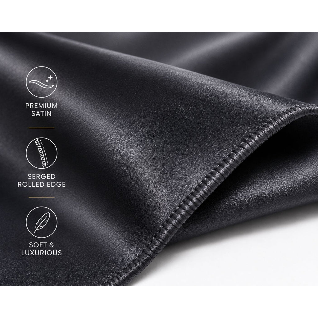Charcoal Satin Pocket Square 9x9 Mens Handkerchief Wedding Suit Formal Prom Unisex