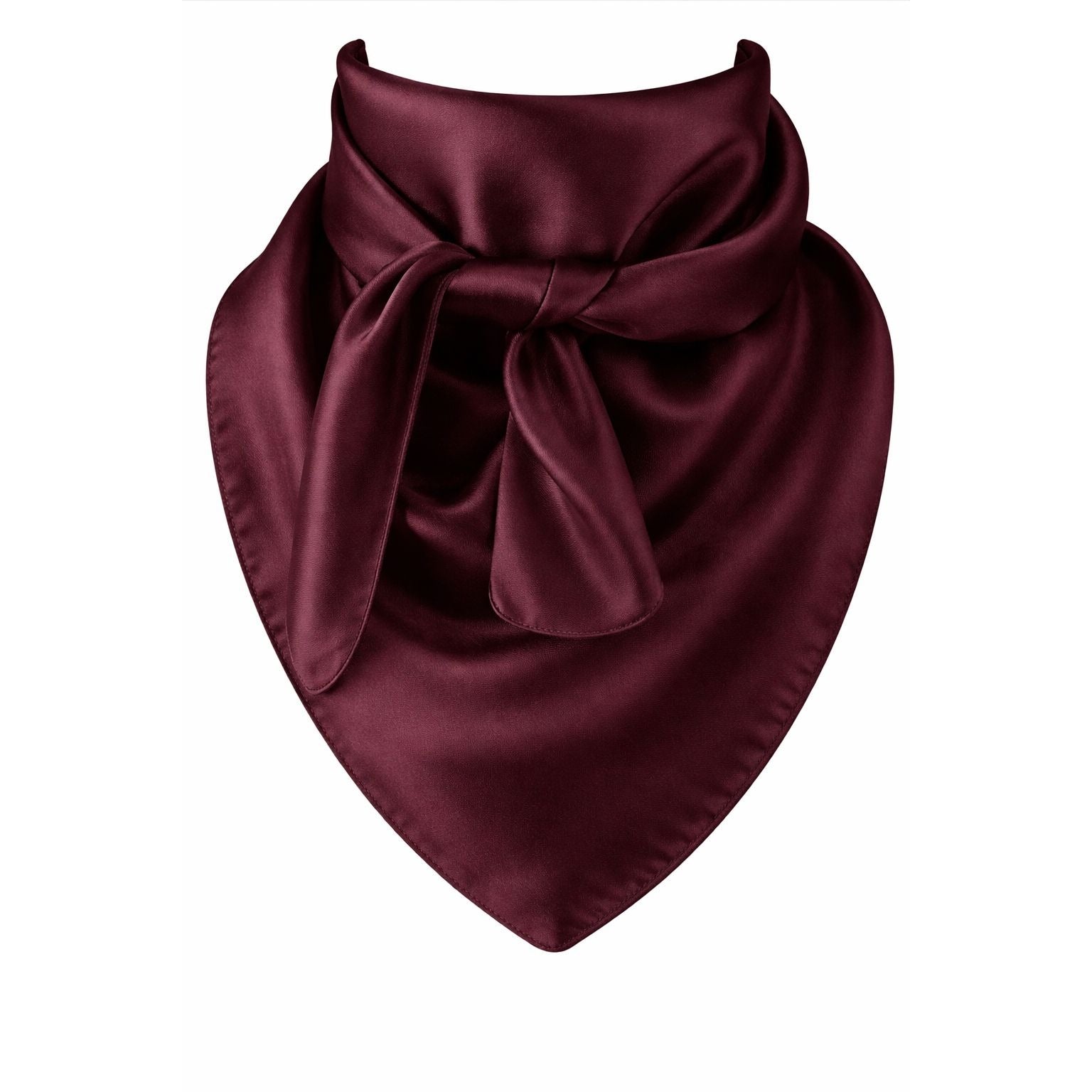 Eggplant Purple Wild Rag Scarf 35x35 Satin Western Cowgirl Cowboy Bandana