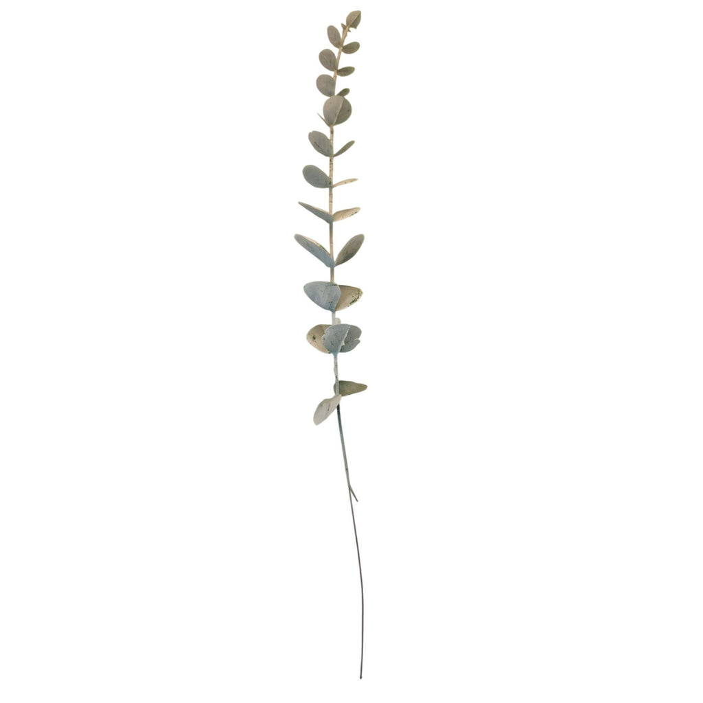 Baby Blue Eucalyptus Stems Bulk 20 Pcs Spiral Faux Greenery Wedding Decor