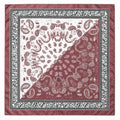 35x35 Dusty Plum Satin Paisley Scarf Hair Scarf Neck Scarf Bandana Wild Rag
