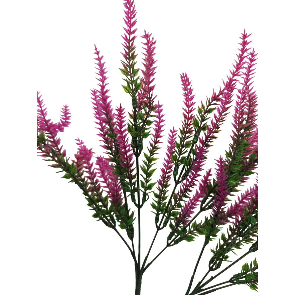 Fuchsia Pink Faux Lavender Stems Artificial Heather Spray Floral Filler Wreath Flowers Farmhouse Decor 2 Bushes