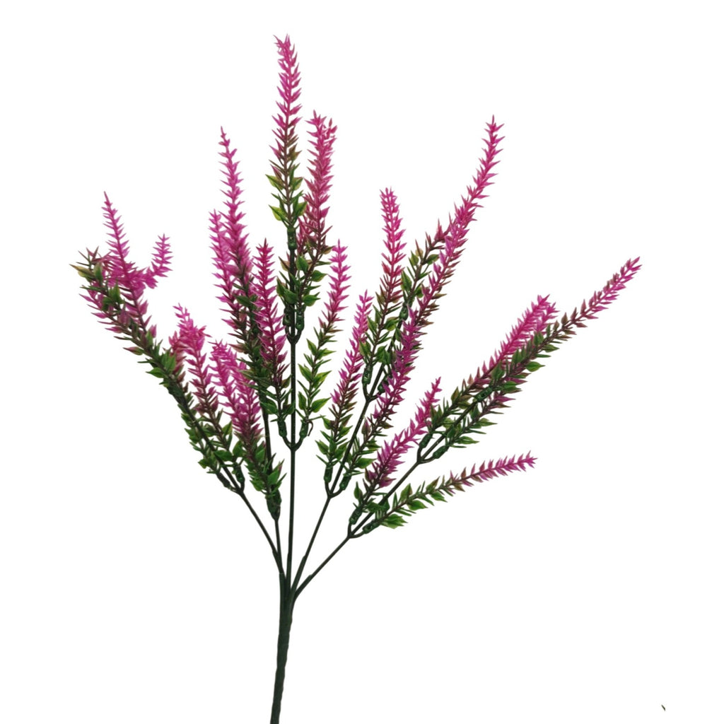 Fuchsia Pink Faux Lavender Stems Artificial Heather Spray Floral Filler Wreath Flowers Farmhouse Decor 2 Bushes