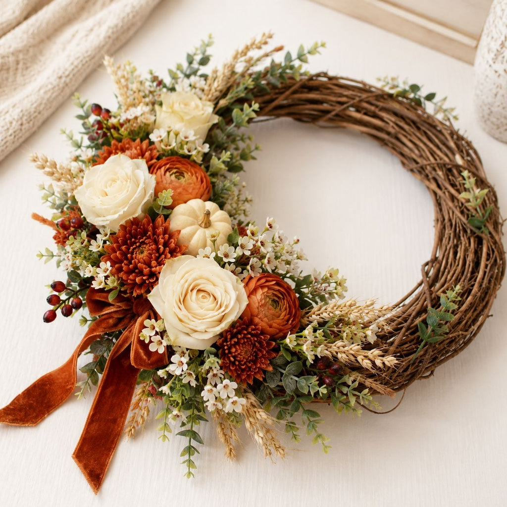 Mini Green and Cream Eucalyptus Sprigs Set of 23 | 5 Inch Soft Touch Faux Greenery Picks for Wreaths Centerpieces