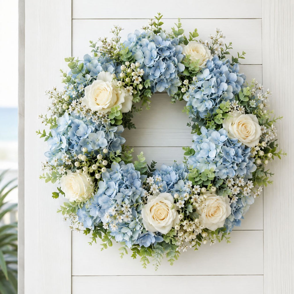 Mini Green and Cream Eucalyptus Sprigs Set of 23 | 5 Inch Soft Touch Faux Greenery Picks for Wreaths Centerpieces