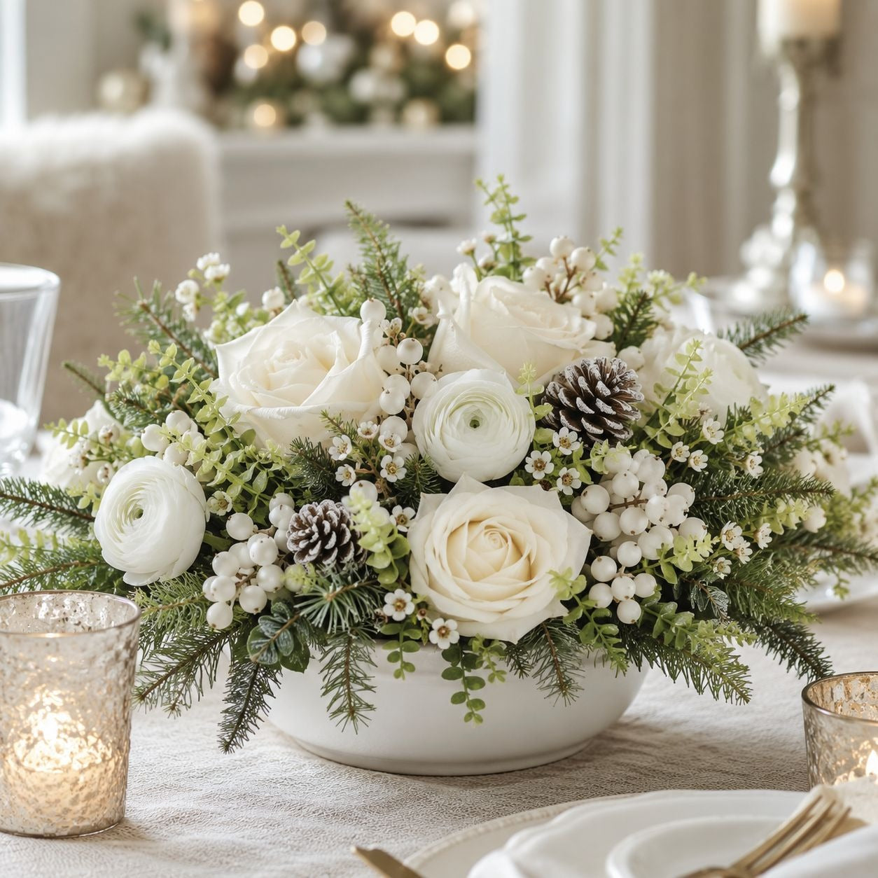 Mini Green and Cream Eucalyptus Sprigs Set of 23 | 5 Inch Soft Touch Faux Greenery Picks for Wreaths Centerpieces