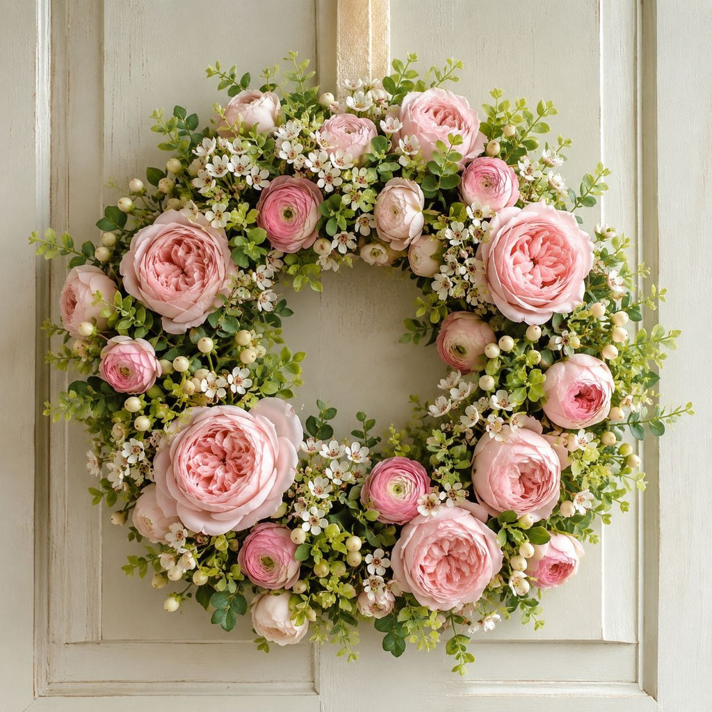 Mini Green and Cream Eucalyptus Sprigs Set of 23 | 5 Inch Soft Touch Faux Greenery Picks for Wreaths Centerpieces